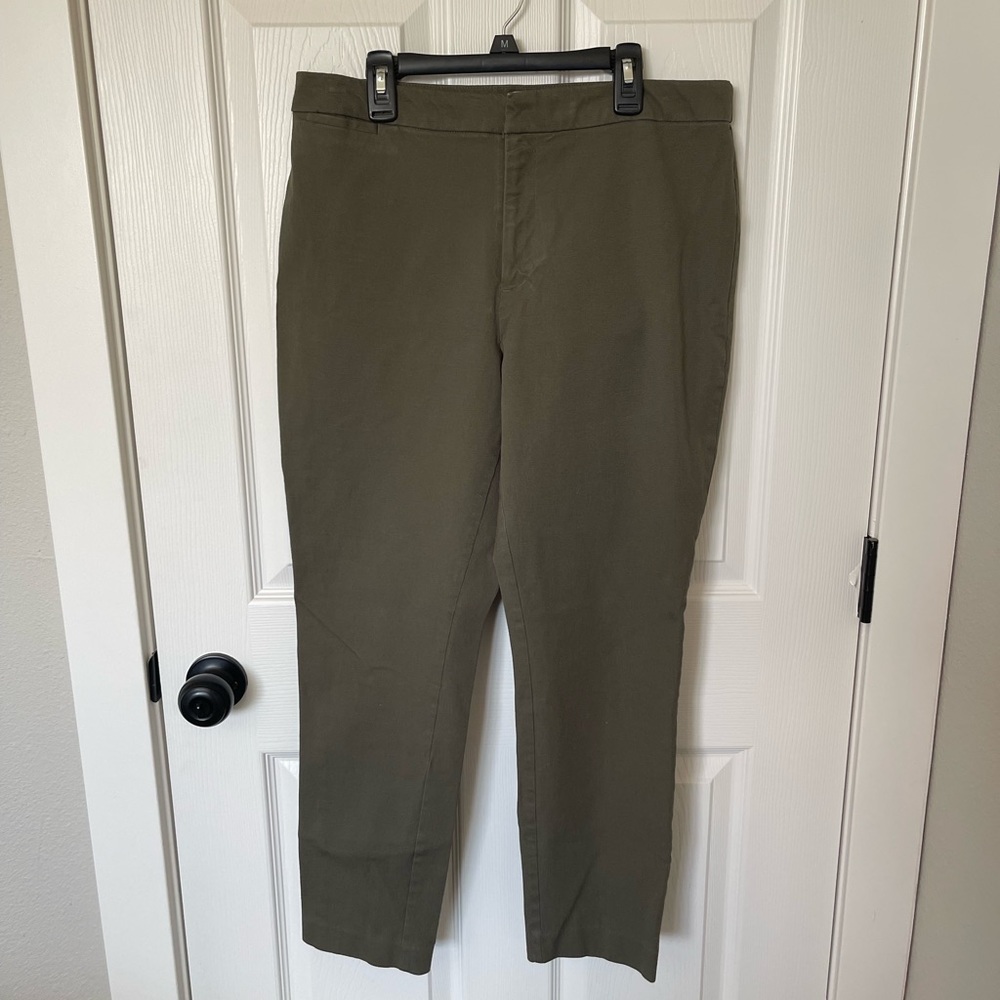 A New Day | Army Green Crop Pant | Size 12